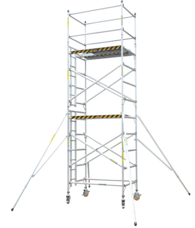Aluminum Scaffolding Double Width Ladder Tower